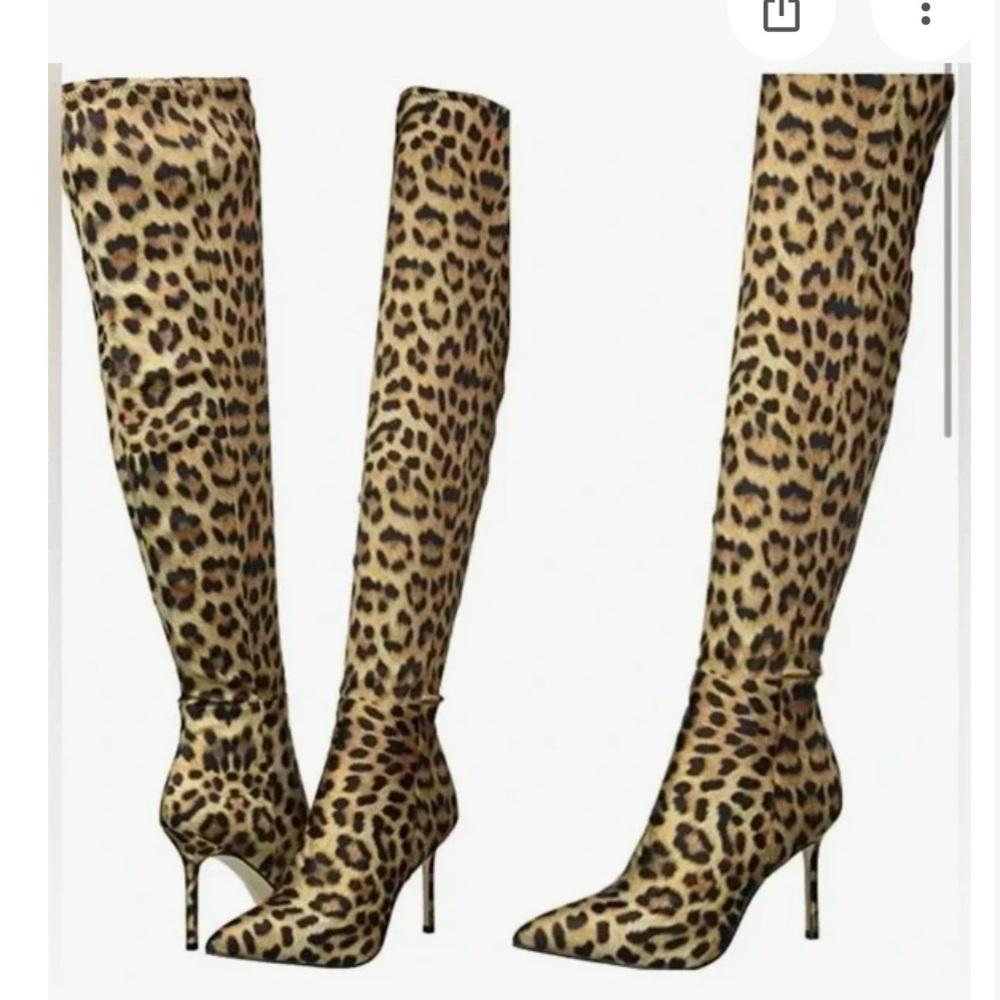 Katy Perry Collections Leopard Over the Knee Boots
